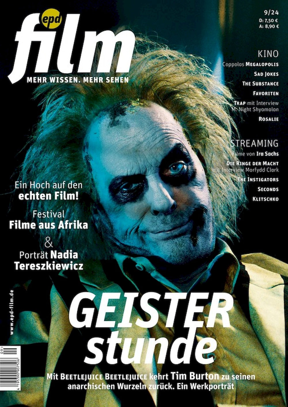 EPD Film Rivista Germania 2024-09 Michael Keaton Betelgeuse