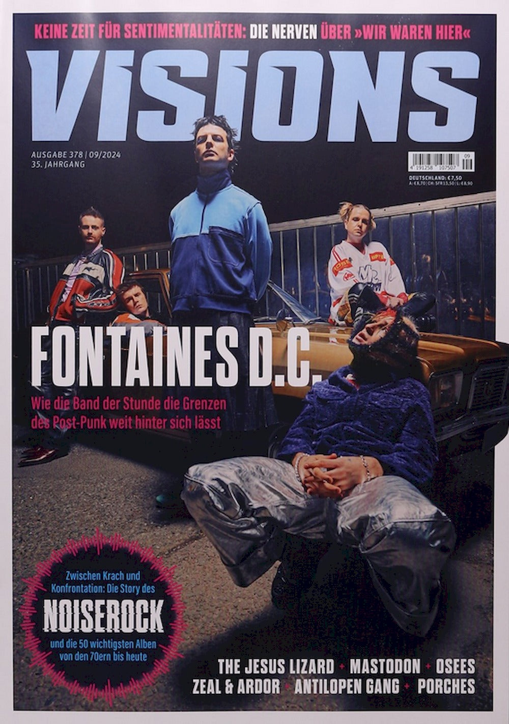 Visions Magazin Deutschland 2024-09 Fontaines DC Jesus Lizard Mastodon Zeal & Ardor #378