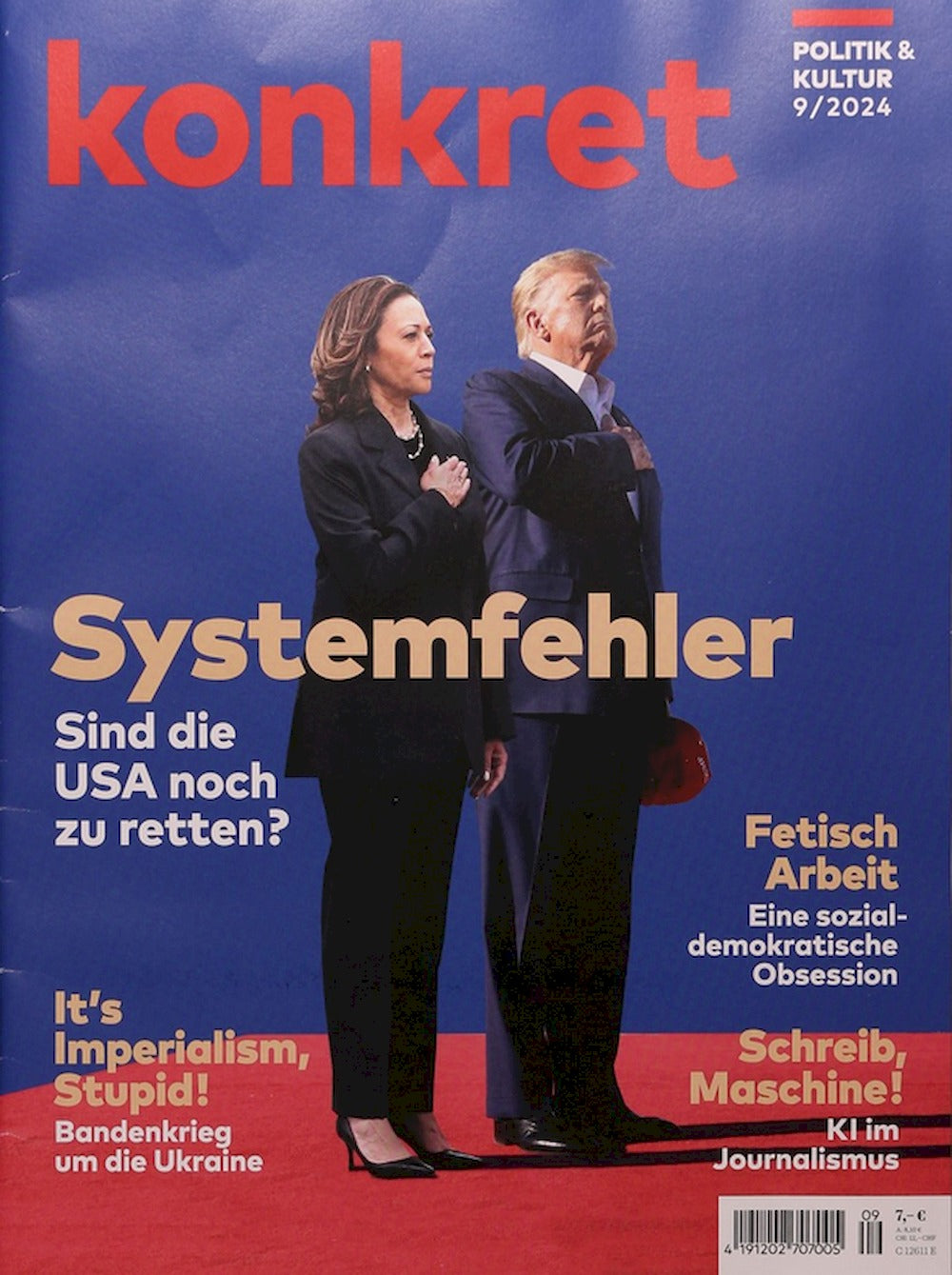 Konkret Magazine Allemagne 2024-09 – Kamala Harris Donald Trump – Édition originale