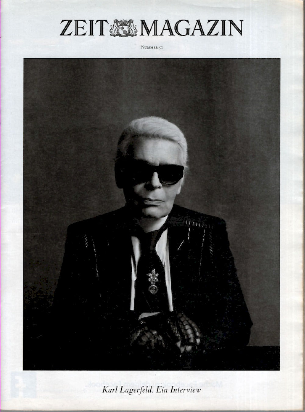 Zeit Lehti Saksa 2017-51 – Karl Lagerfeld – Alkuperäinen painos