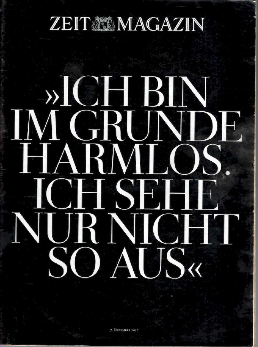 Zeit Lehti Saksa 2017-51 – Karl Lagerfeld – Alkuperäinen painos