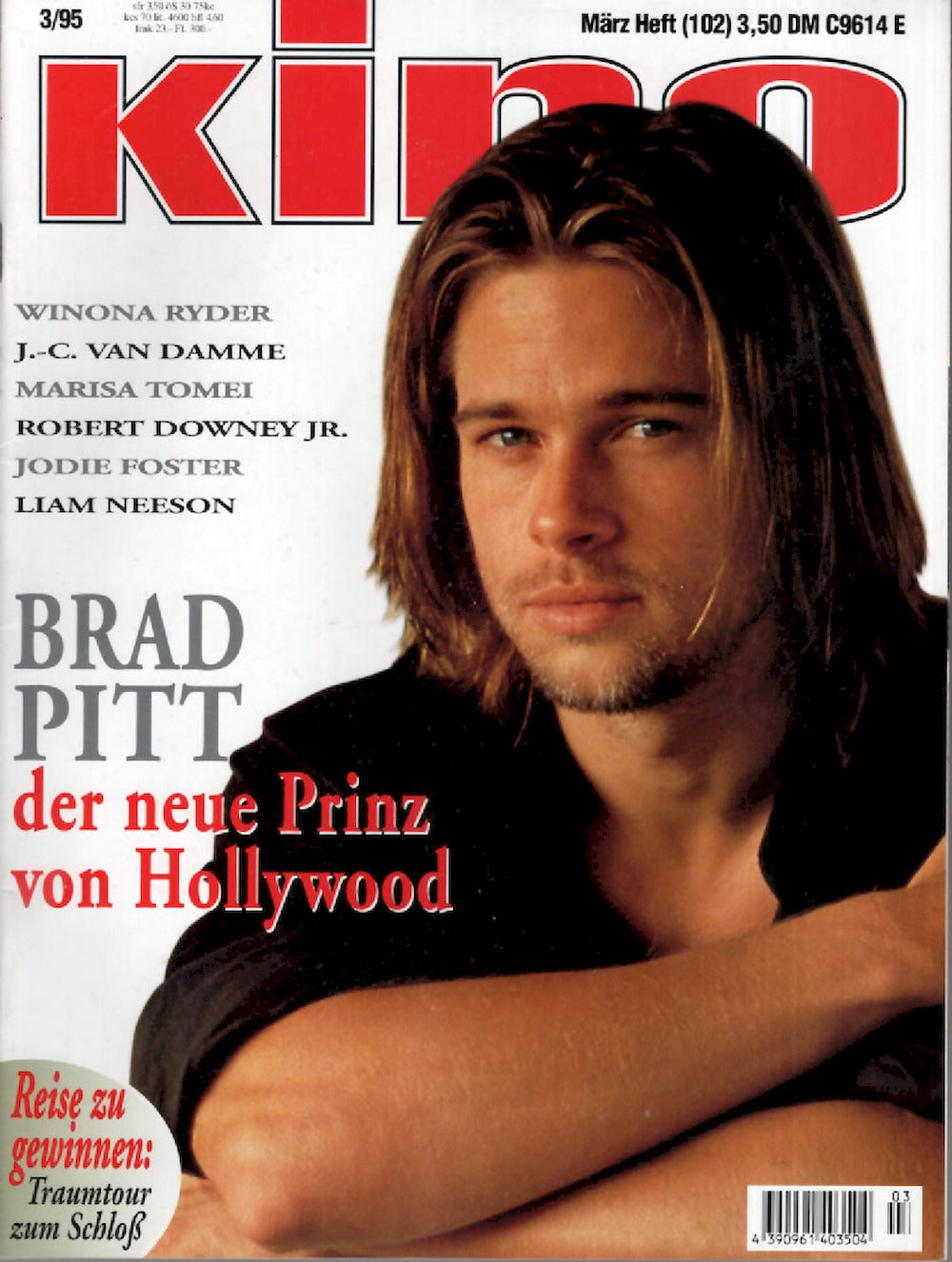 Kino Magazine Germany 1995-03 – Brad Pitt Winona Ryder Van Damme – Original Print Issue