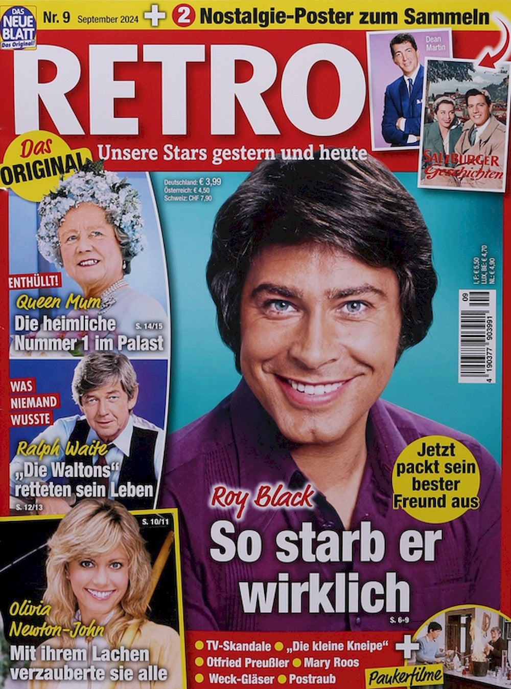 Retro Magazin Deutschland 2024-09 Roy Black Ralph Waite Dean Martin Olivia Newton-John