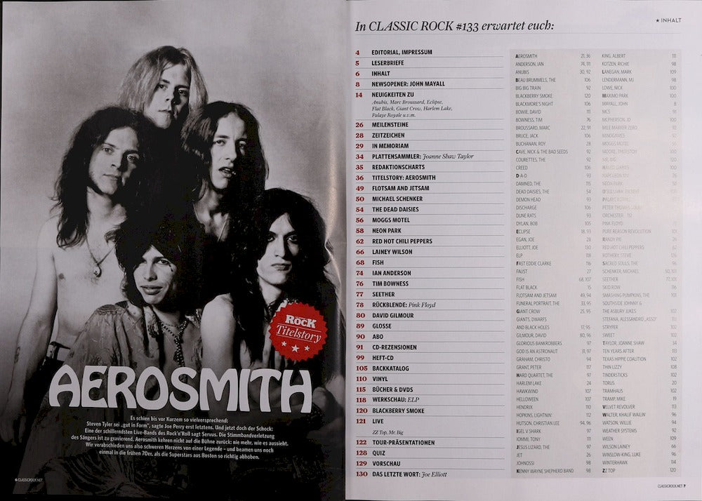 Classic Rock Magazin Deutschland 2024-10 Aerosmith David Gilmour John Mayall #133