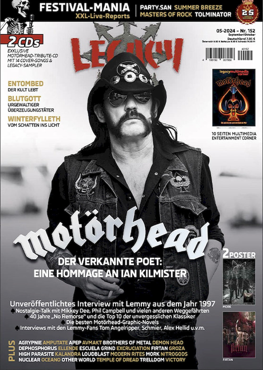 Legacy Magazin Deutschland 2024-05 Lemmy Kilmister #152