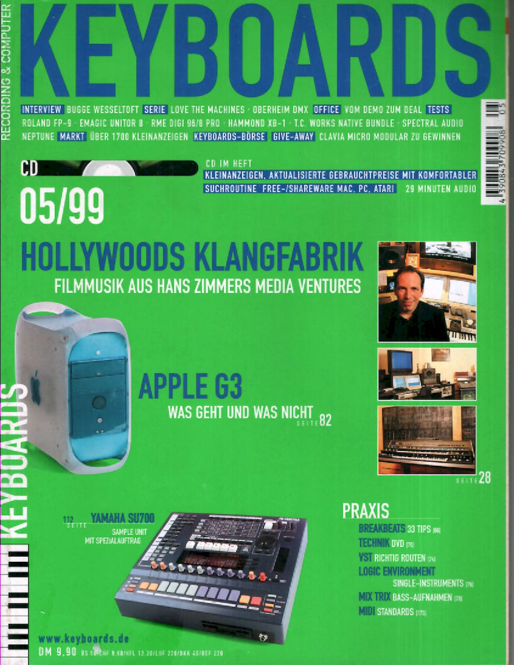 Keyboards Magazin Deutschland 1999-05 Hans Zimmer