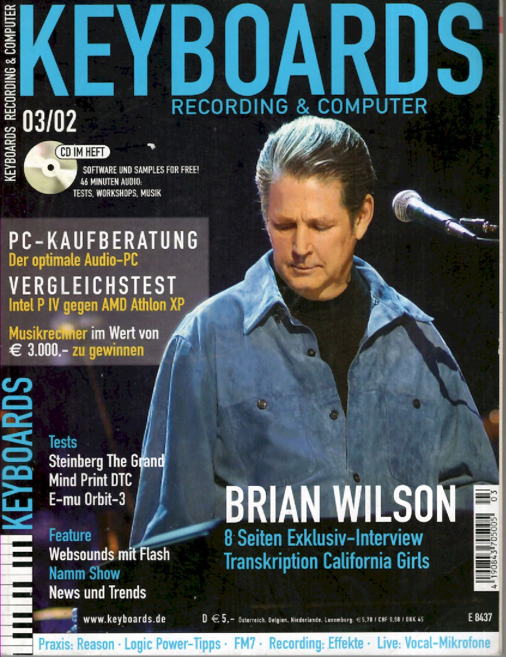 Keyboards Magazin Deutschland 2002-03 Brian Wilson