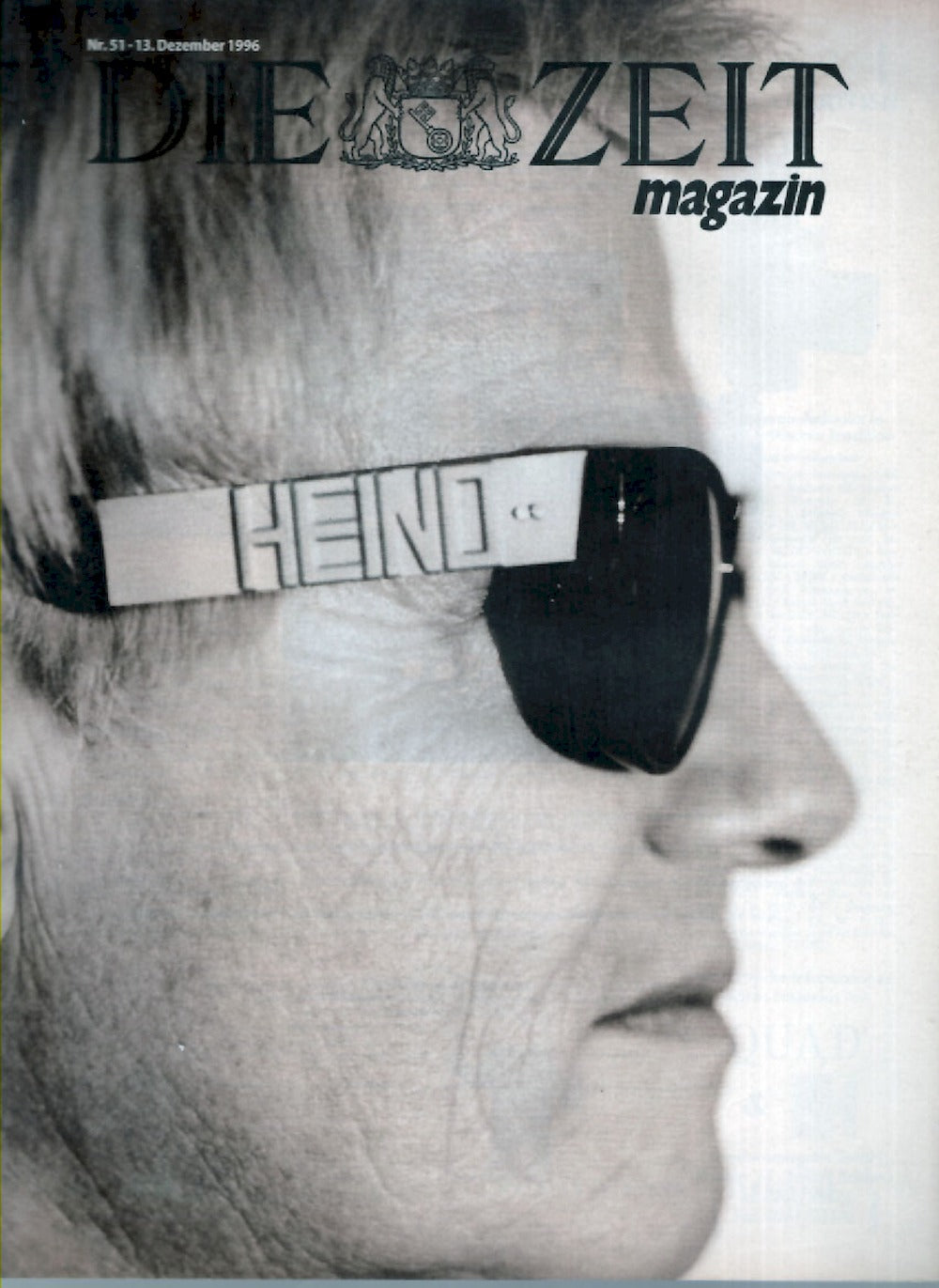 Zeit Magazin Deutschland 1996-51 Heino