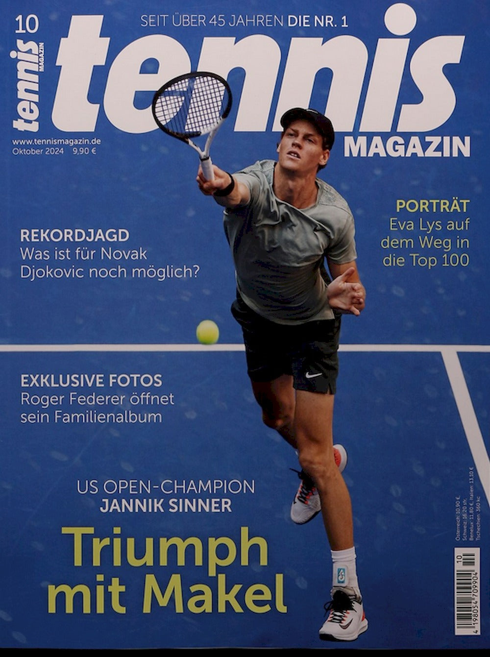 Tennis Magazin Deutschland 2024-10 Jannik Sinner