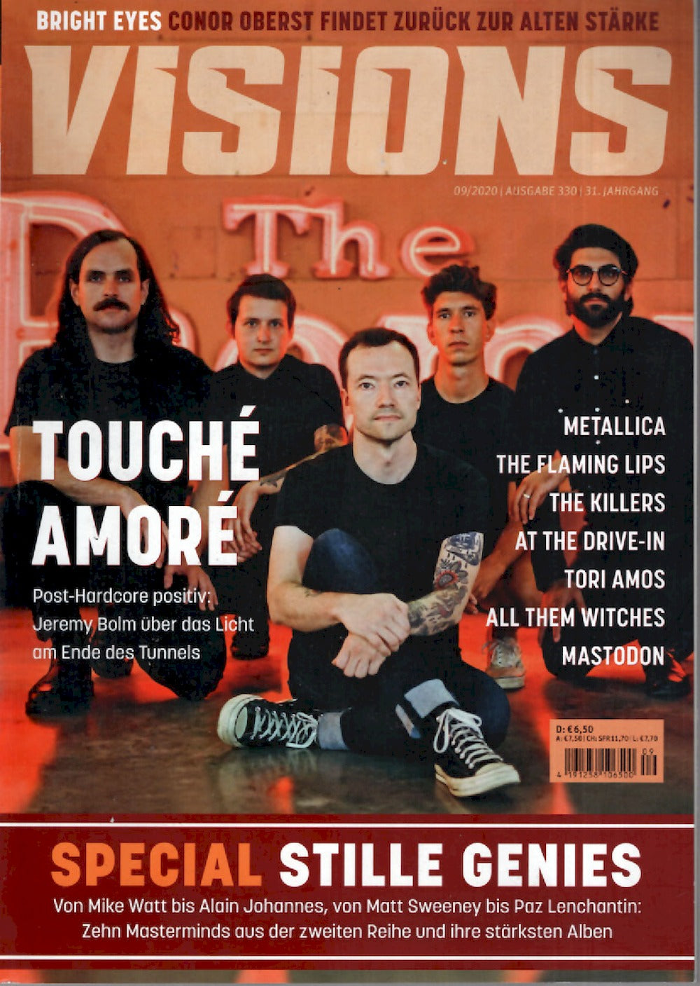 Visions Magazin Deutschland 2020-09 Touche Amore Bright Eyes The Flaming Lips The Killers