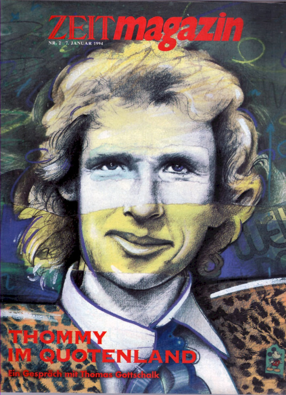 Zeit Magazin Deutschland 1994-02 Thomas Gottschalk