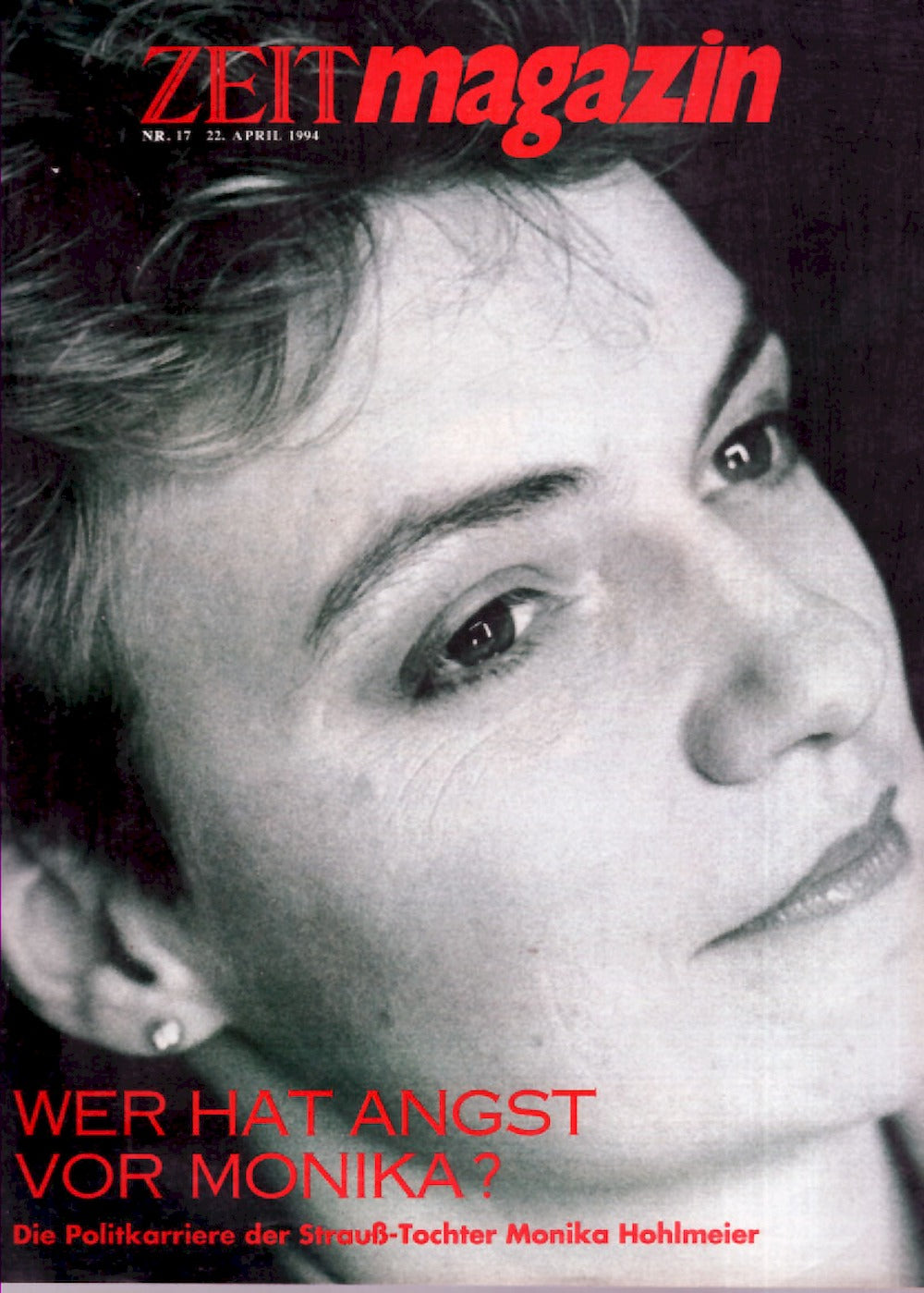 Zeit Magazin Deutschland 1994-17 Monika Hohlmeier