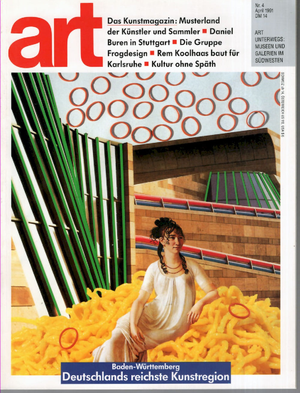 Art Magazin Deutschland 1991-04 Daniel Buren Rem Koolhaas