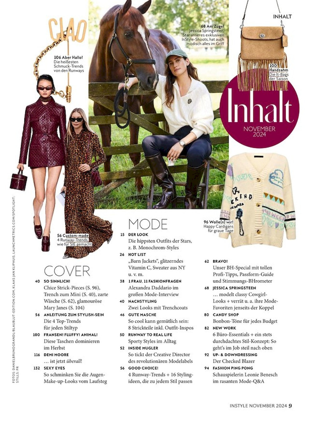 InStyle Magazin Deutschland 2024-11 Demi Moore