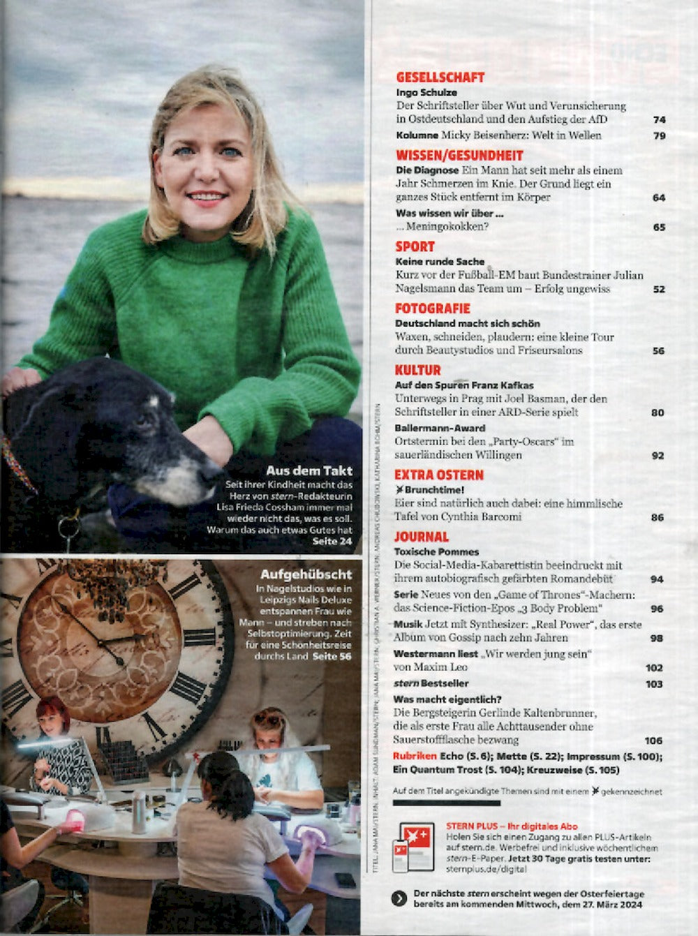 Stern Magazin Deutschland 2024-13 Joel Basman Gossip