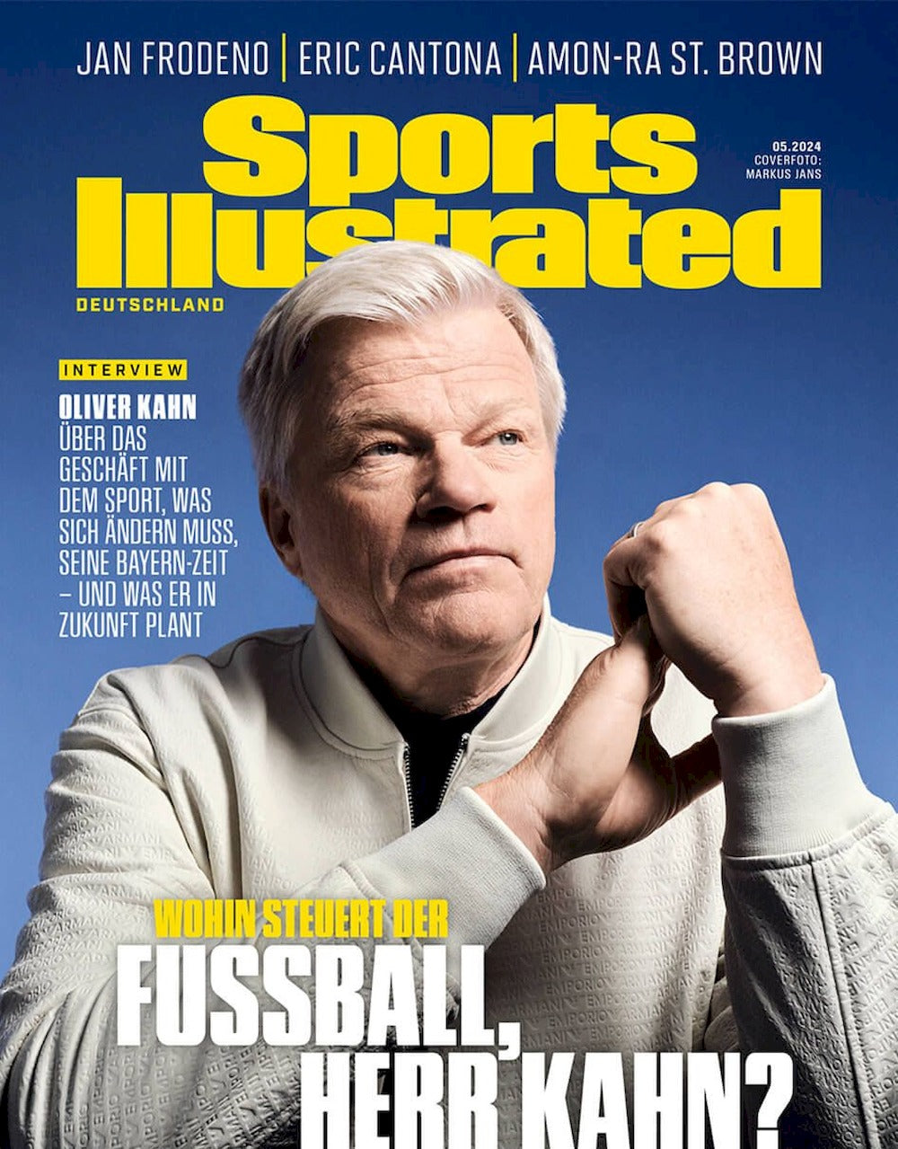 Sports Illustrated Magazin Deutschland 2024-05 Oliver Kahn Eric Cantona Amon-Ra St. Brown