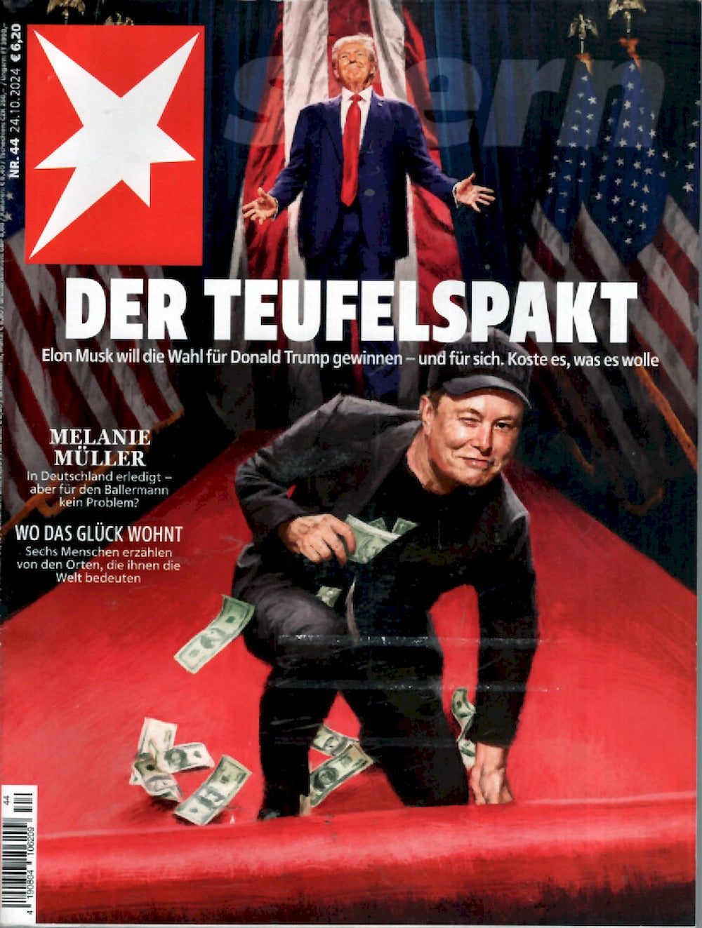 Stern Magazin Deutschland 2024-44 Donald Trump Elon Musk