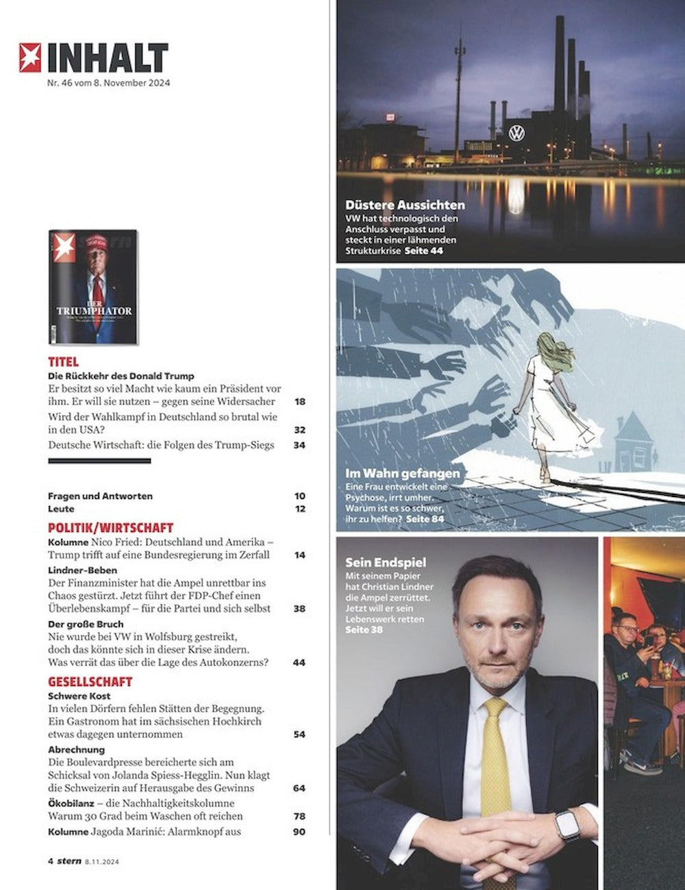 Stern Magazin Deutschland 2024-46 Donald Trump