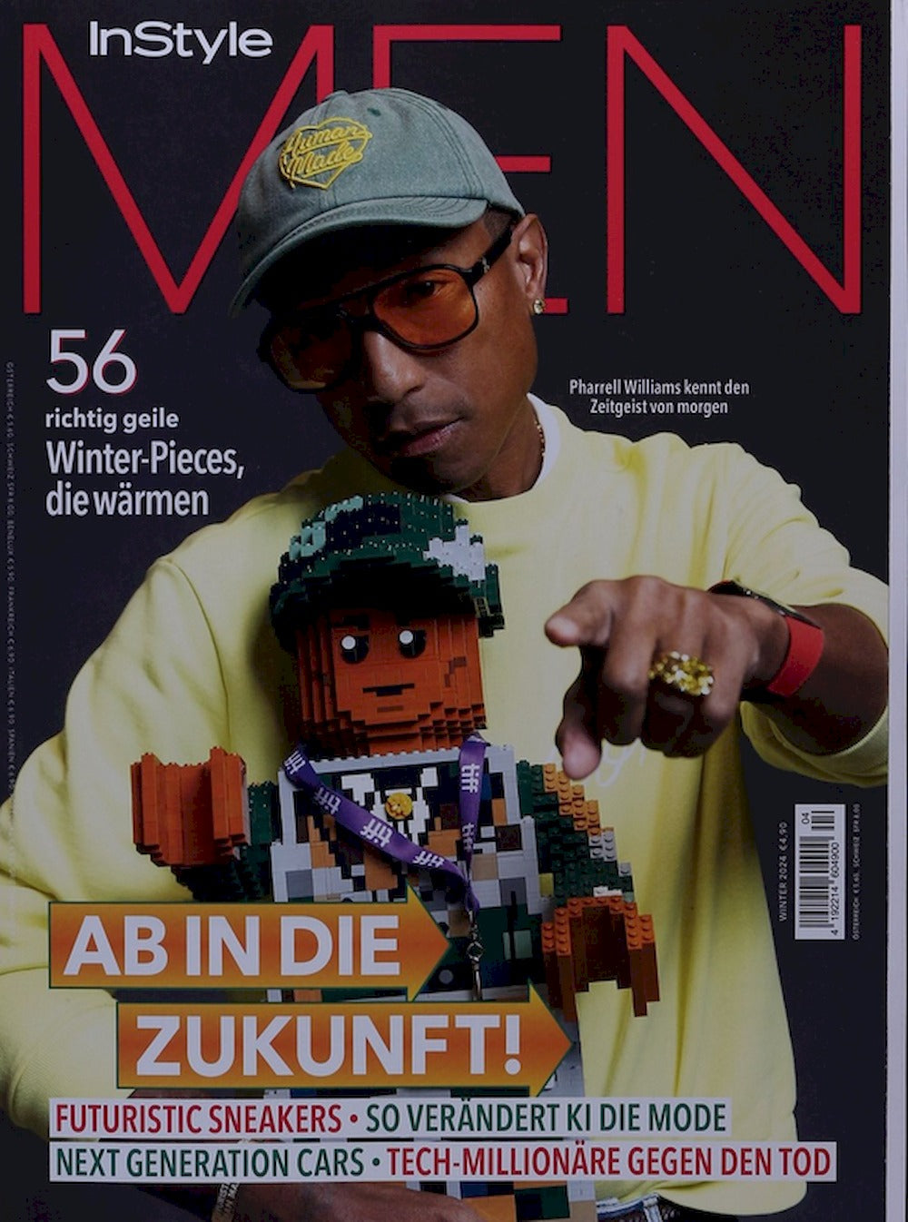 InStyle Men Magazin Deutschland 2024-04 Pharrell Williams