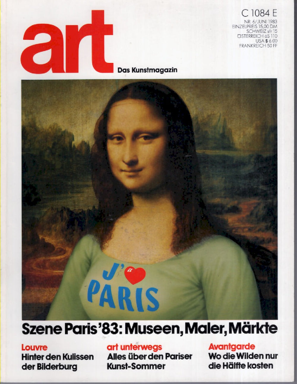 Art Magazin Deutschland 1983-06 Mona Lisa Louvre
