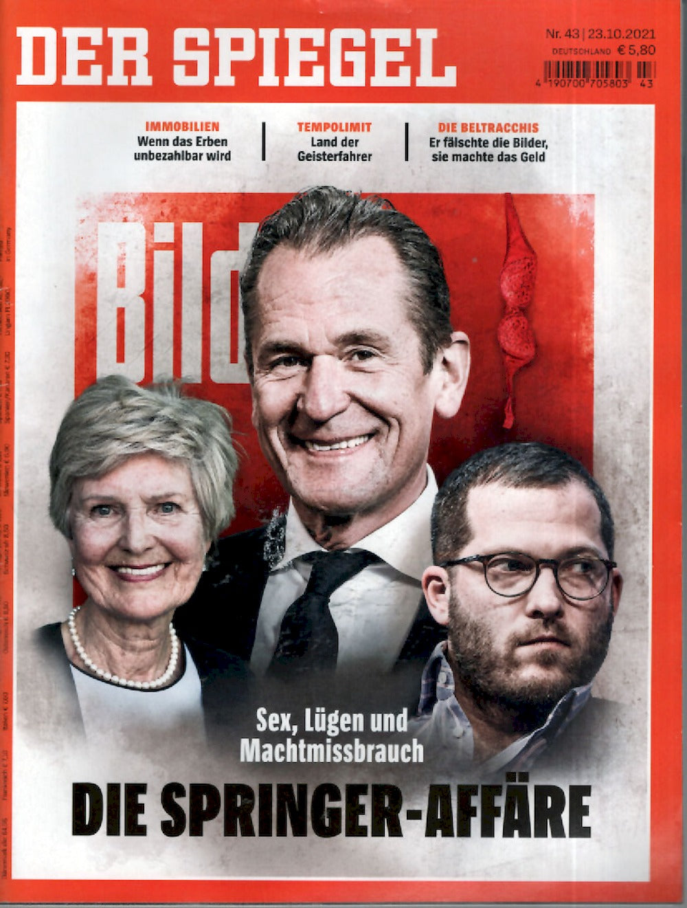 Der Spiegel Magazin Deutschland 2021-43 Springer Reichelt Döpfner