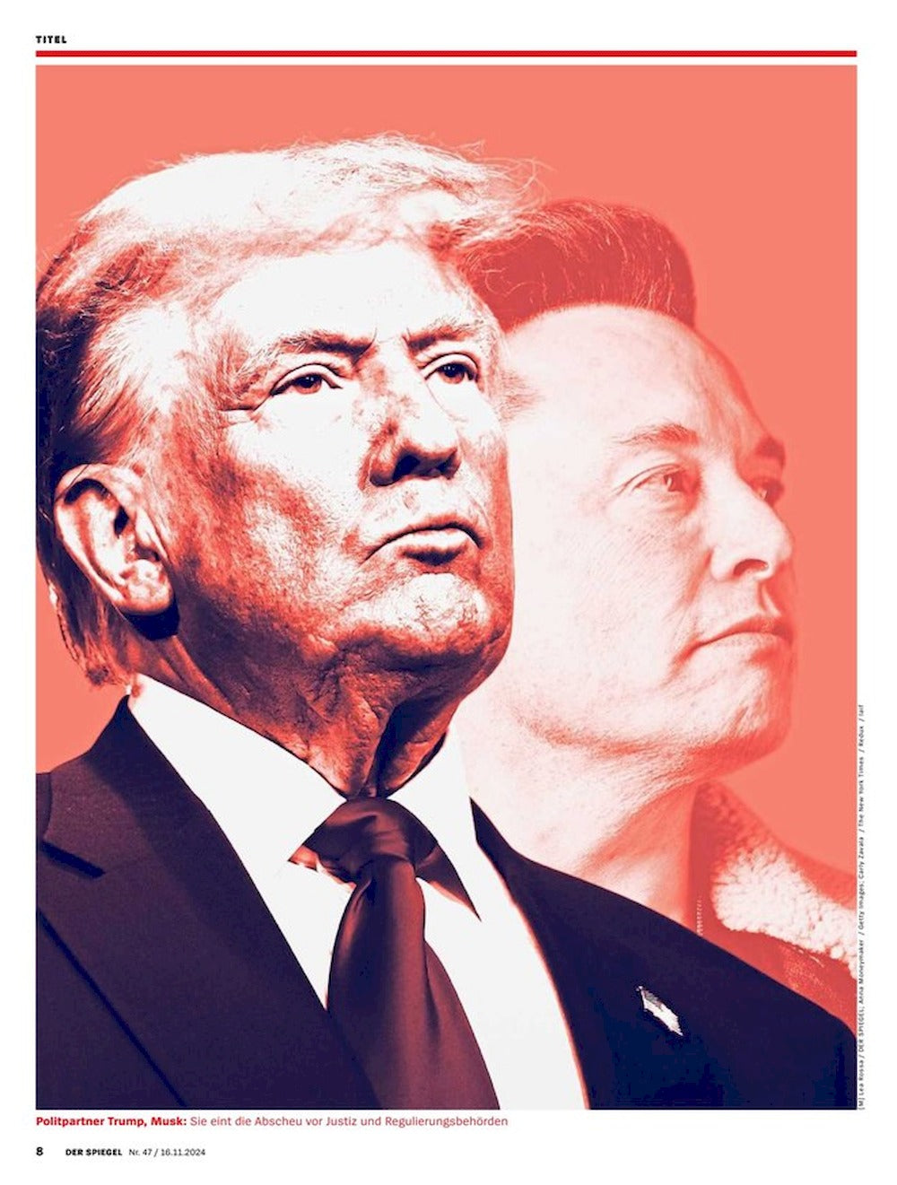 Der Spiegel Magazin Deutschland 2024-47 Duo Infernale Trump Musk