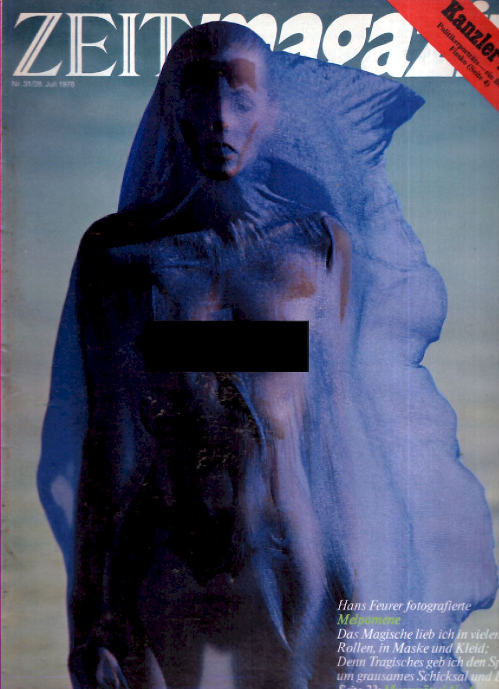 Zeit Magasin Tyskland 1978-31 Hans Feurer Originalutgåva