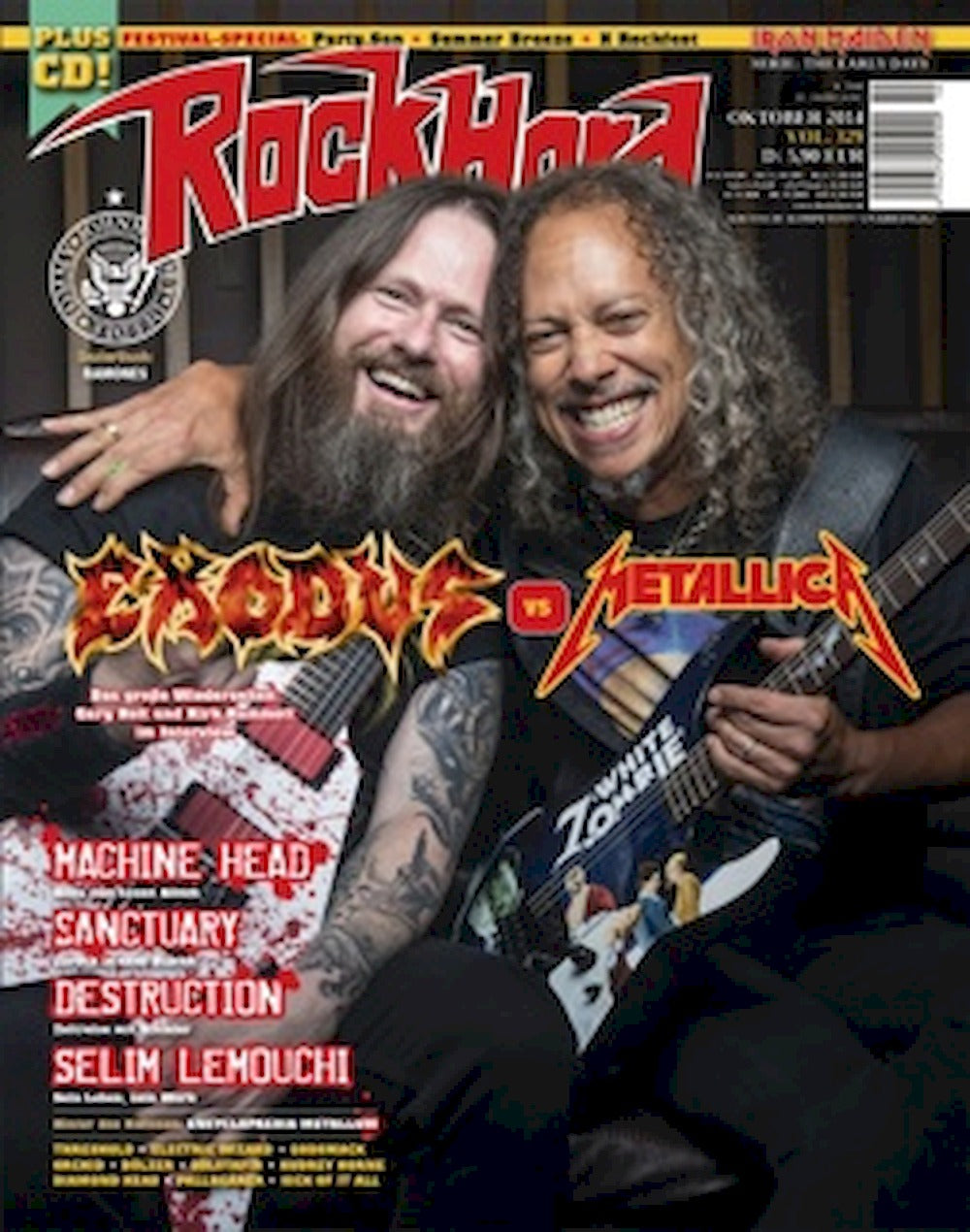 Rock Hard Tijdschrift Duitsland 2014-10 – Metallica Machine Head Sanctuary – Originele uitgave