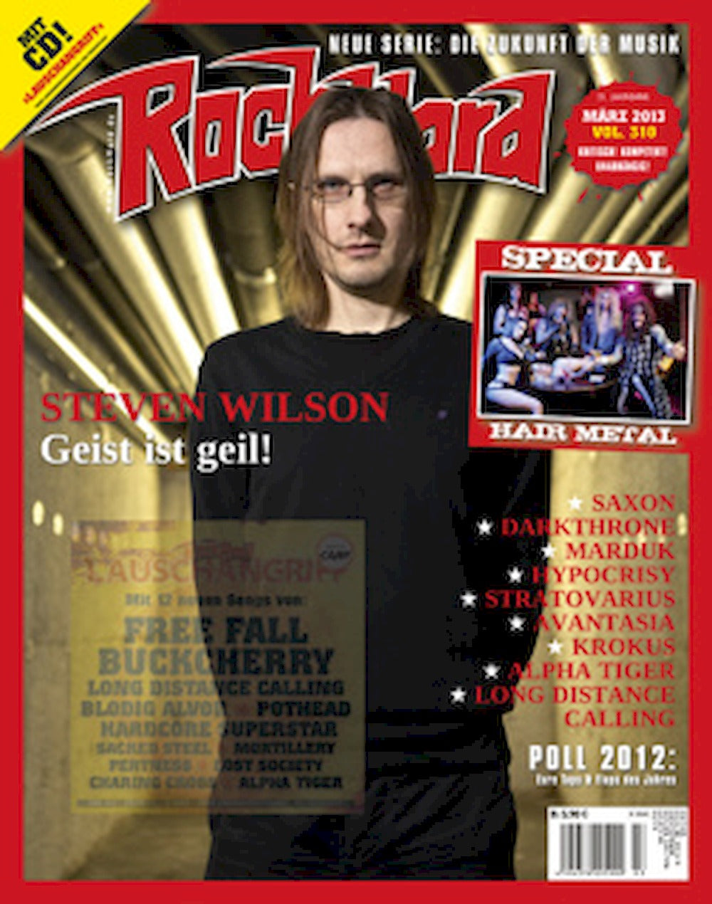 Rock Hard Tijdschrift Duitsland 2013-03 – Steven Wilson Marduk Saxon – Originele uitgave