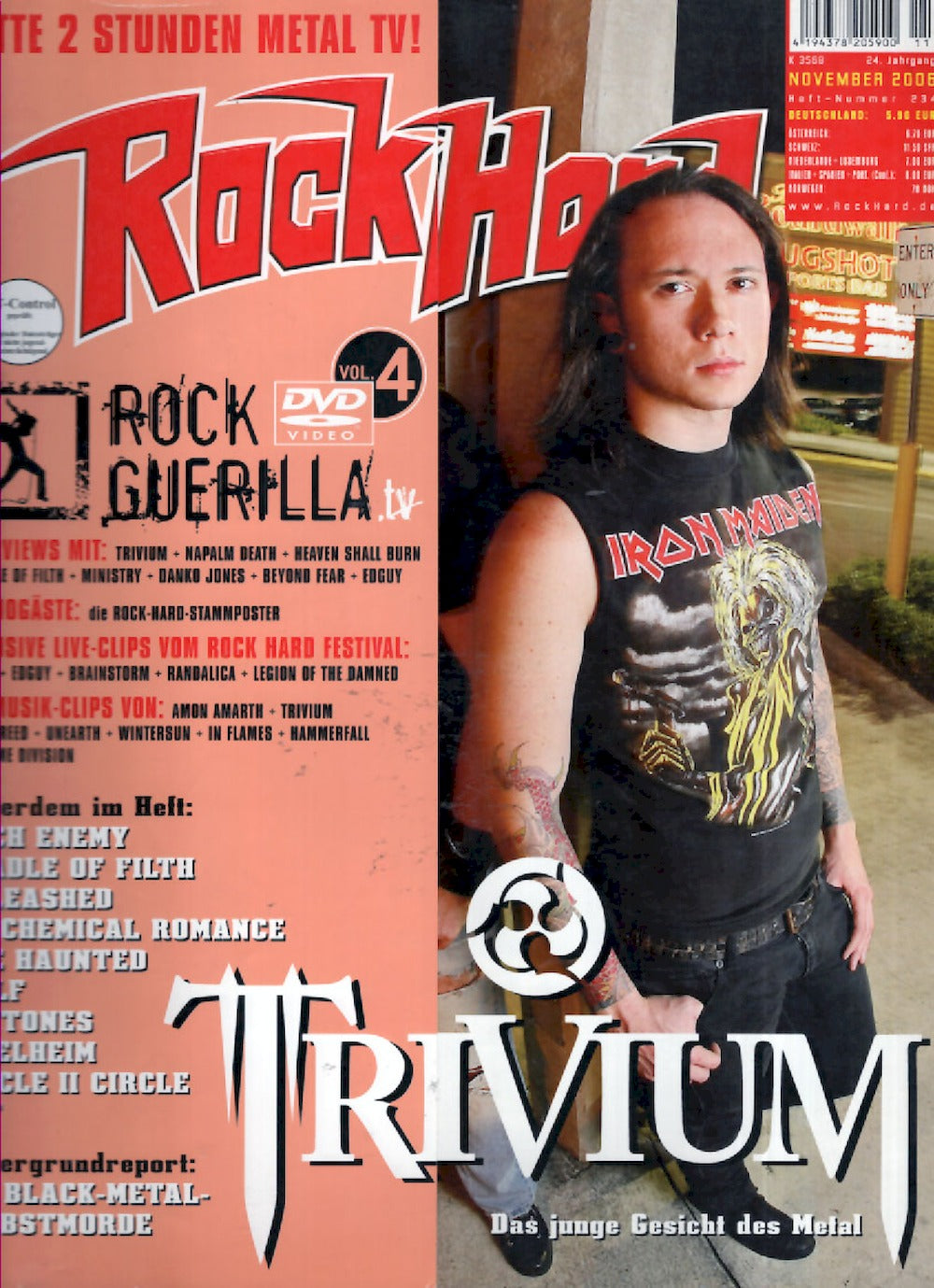 Rock Hard Magazin Deutschland 2006-11 Trivium Napalm Death Arch Enemy Heaven Shall Burn