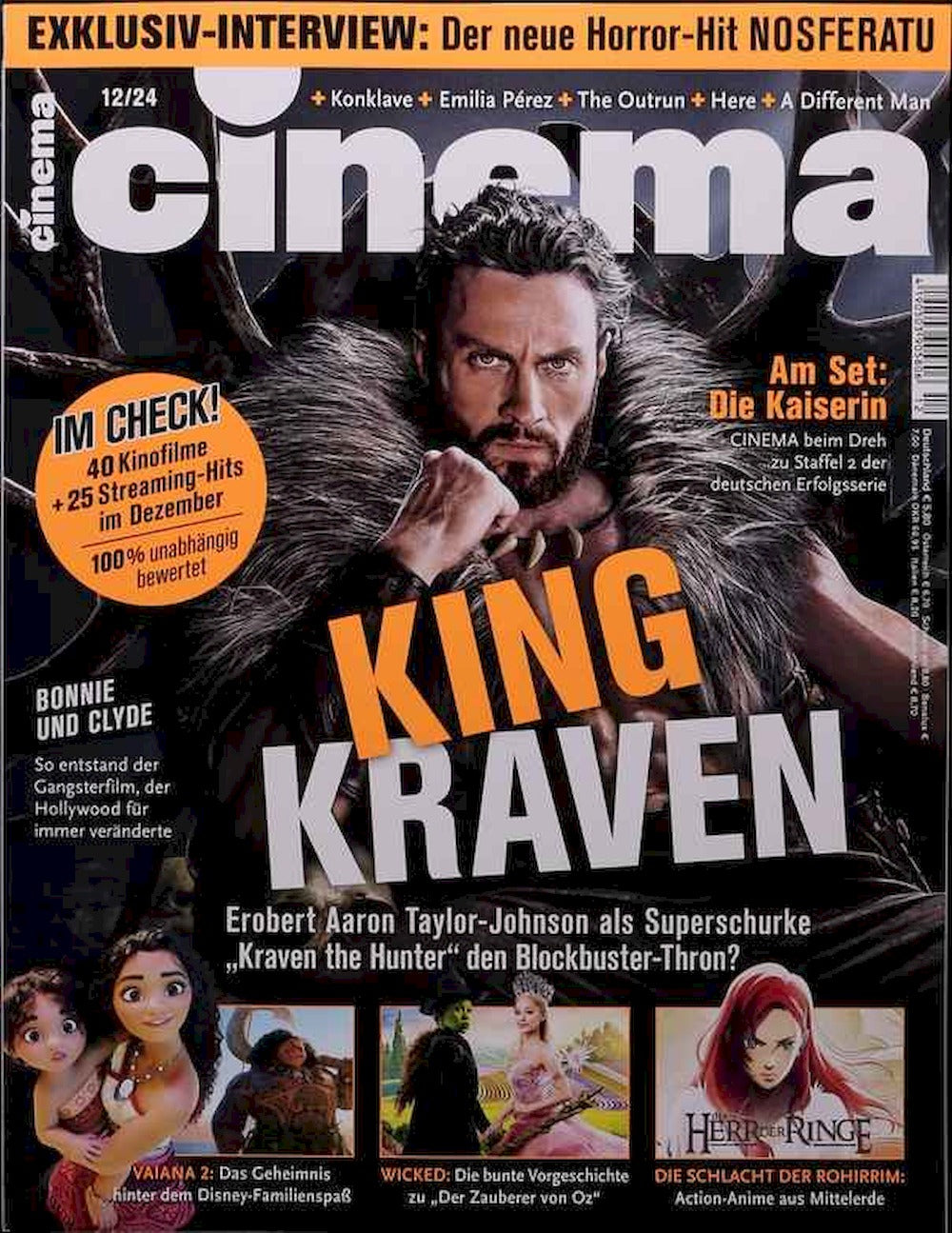 Cinema Magazin Deutschland 2024-12 Aaron Taylor-Johnson King Kraven