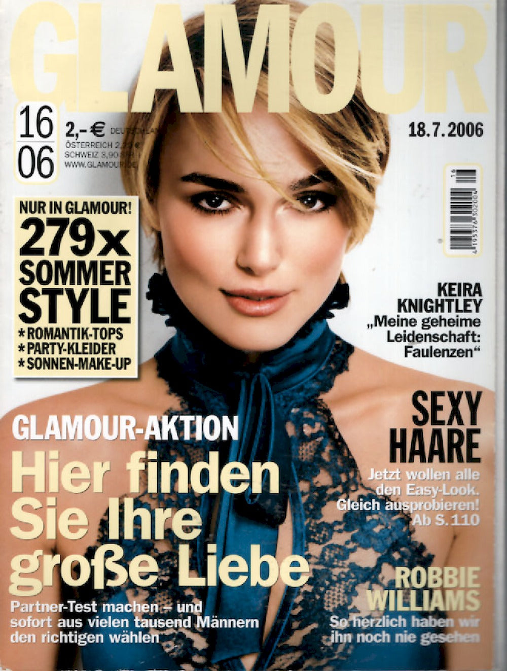 Glamour Magazin Deutschland 2006-16 Keira Knightley