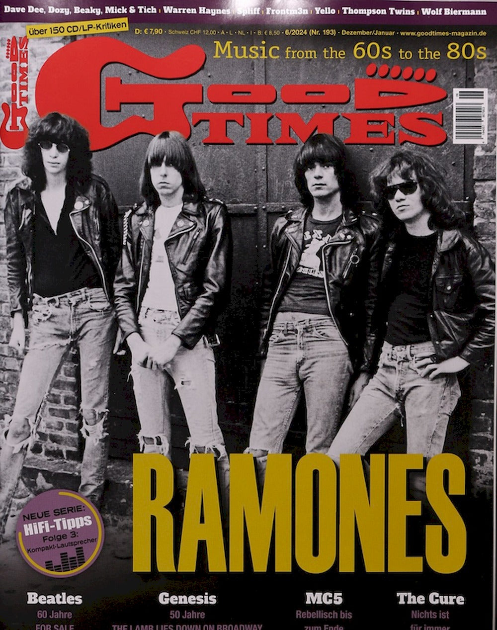Good Times Magazin Deutschland 2024-06 The Ramones Beatles Genesis MC5 The Cure