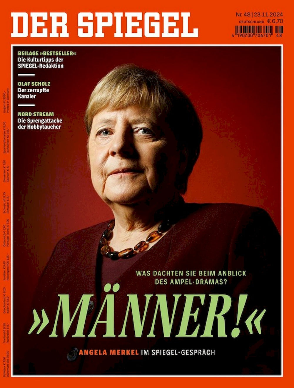 Der Spiegel Magazin Deutschland 2024-48 Angela Merkel