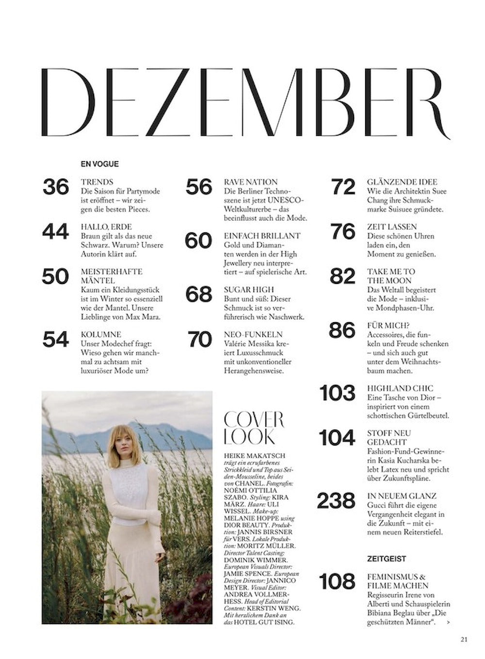 Vogue Magazin Deutschland 2024-12 Heike Makatsch