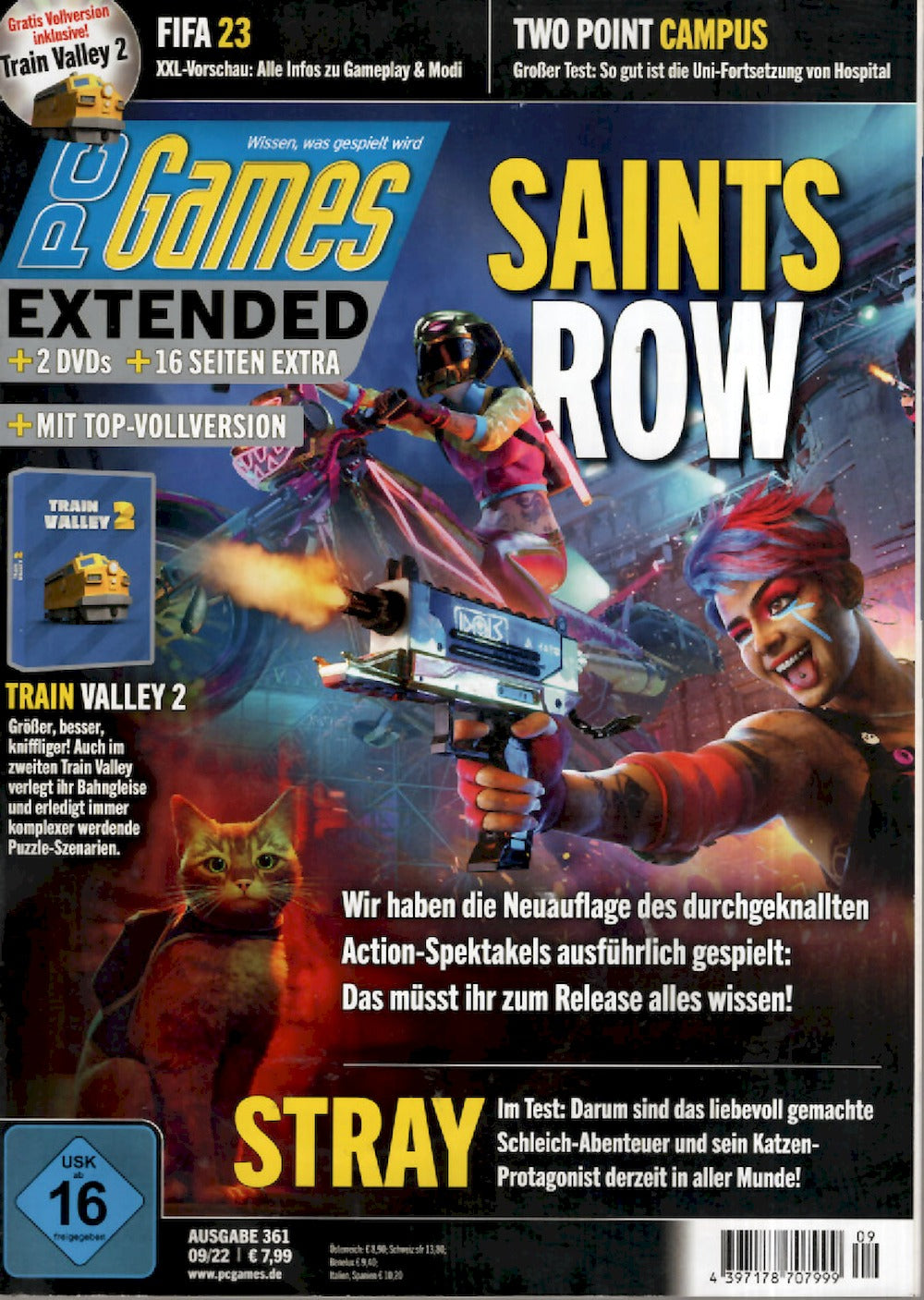 PC Games Extended Magazin Deutschland 2022-09 Saints Row Stray #361