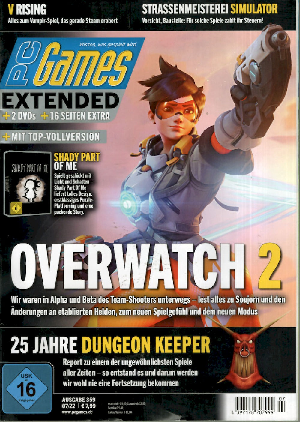 PC Games Extended Magazin Deutschland 2022-07 Overwatch 2 Dungeon Keeper #359