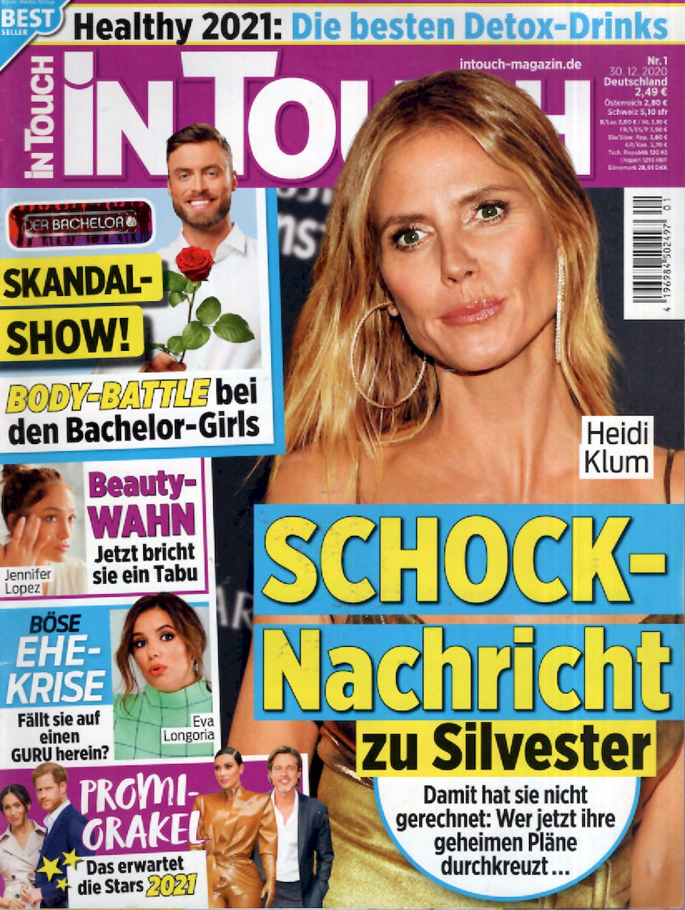Intouch Magazin Deutschland 2021-01 Heidi Klum Eva Longoria Jennifer Lopez