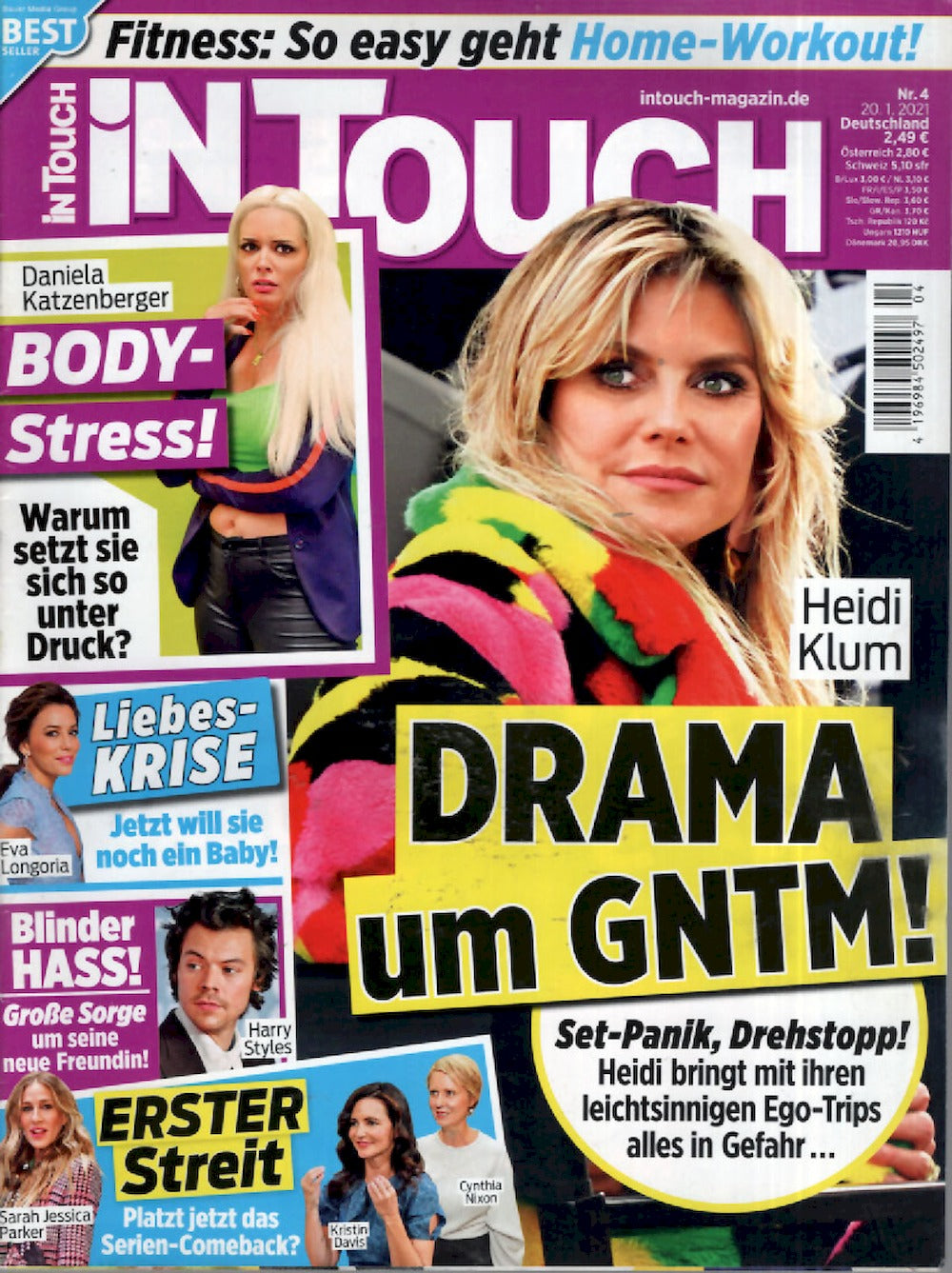 Intouch Magazin Deutschland 2021-04 Heidi Klum Katzenberger Harry Styles Eva Longoria
