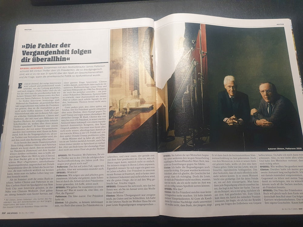Der Spiegel Magazin Deutschland 2021-31 Bill Clinton Patterson Daniel Donskoy M. Night Shyamalan
