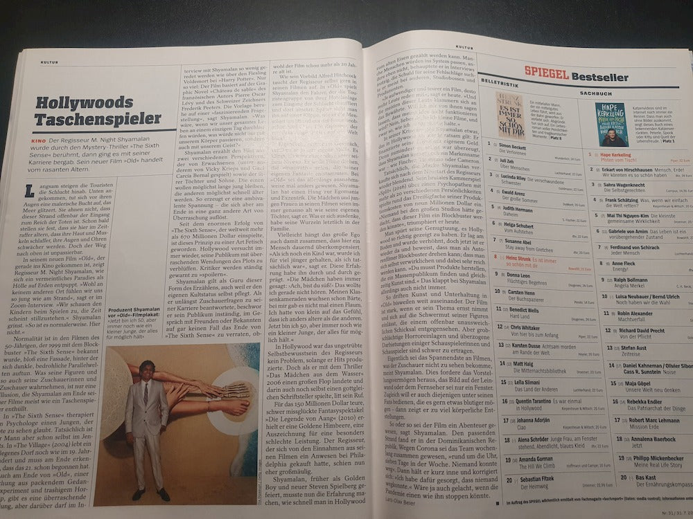 Der Spiegel Magazin Deutschland 2021-31 Bill Clinton Patterson Daniel Donskoy M. Night Shyamalan