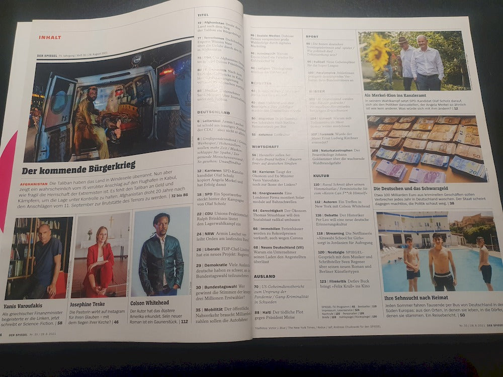 Der Spiegel Magazin Deutschland 2021-35 Colson Whitehead