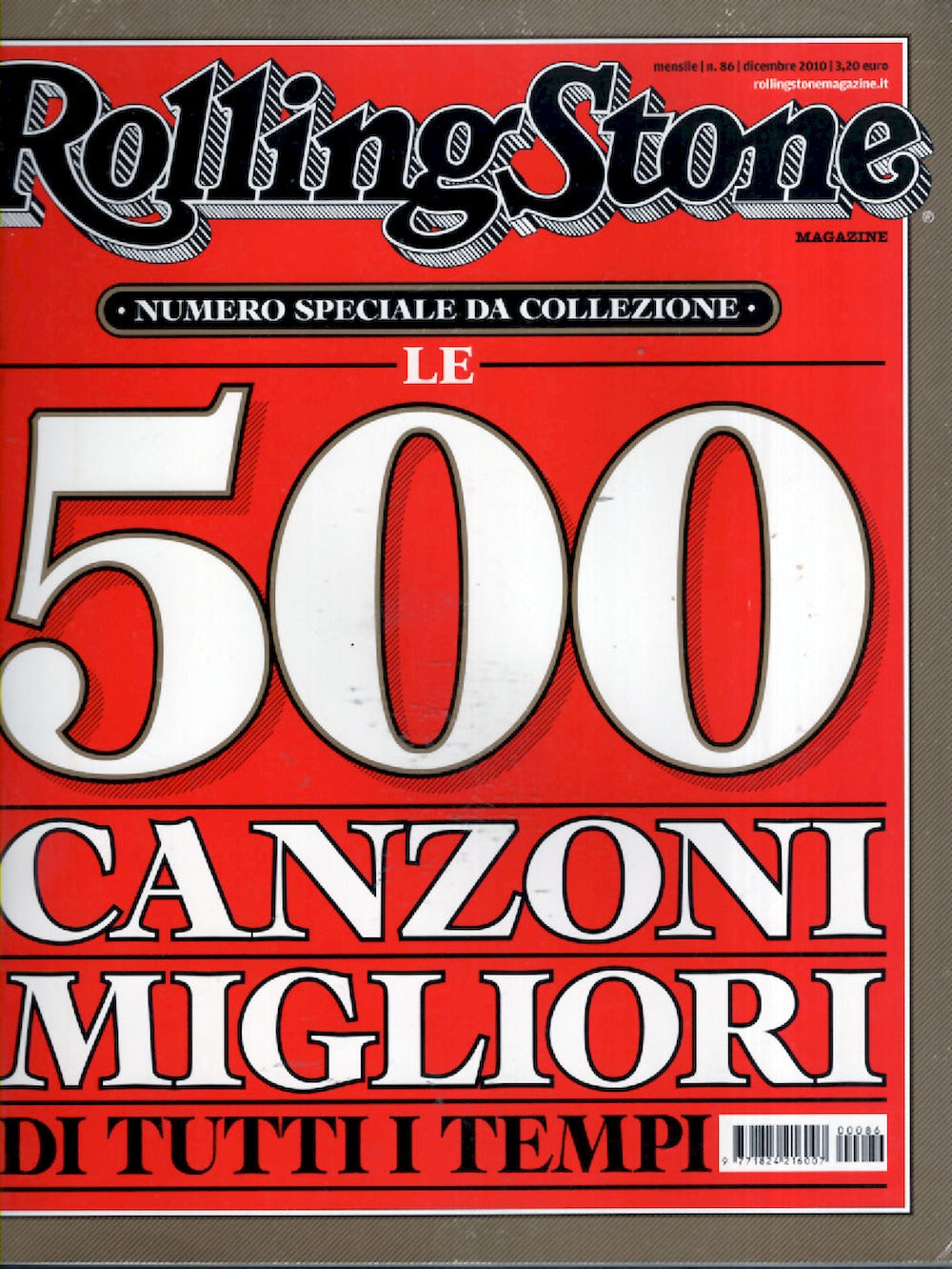 Rolling Stone Magazin Italien 2010 #86 Jay Z Gastel Ghezzi Messina