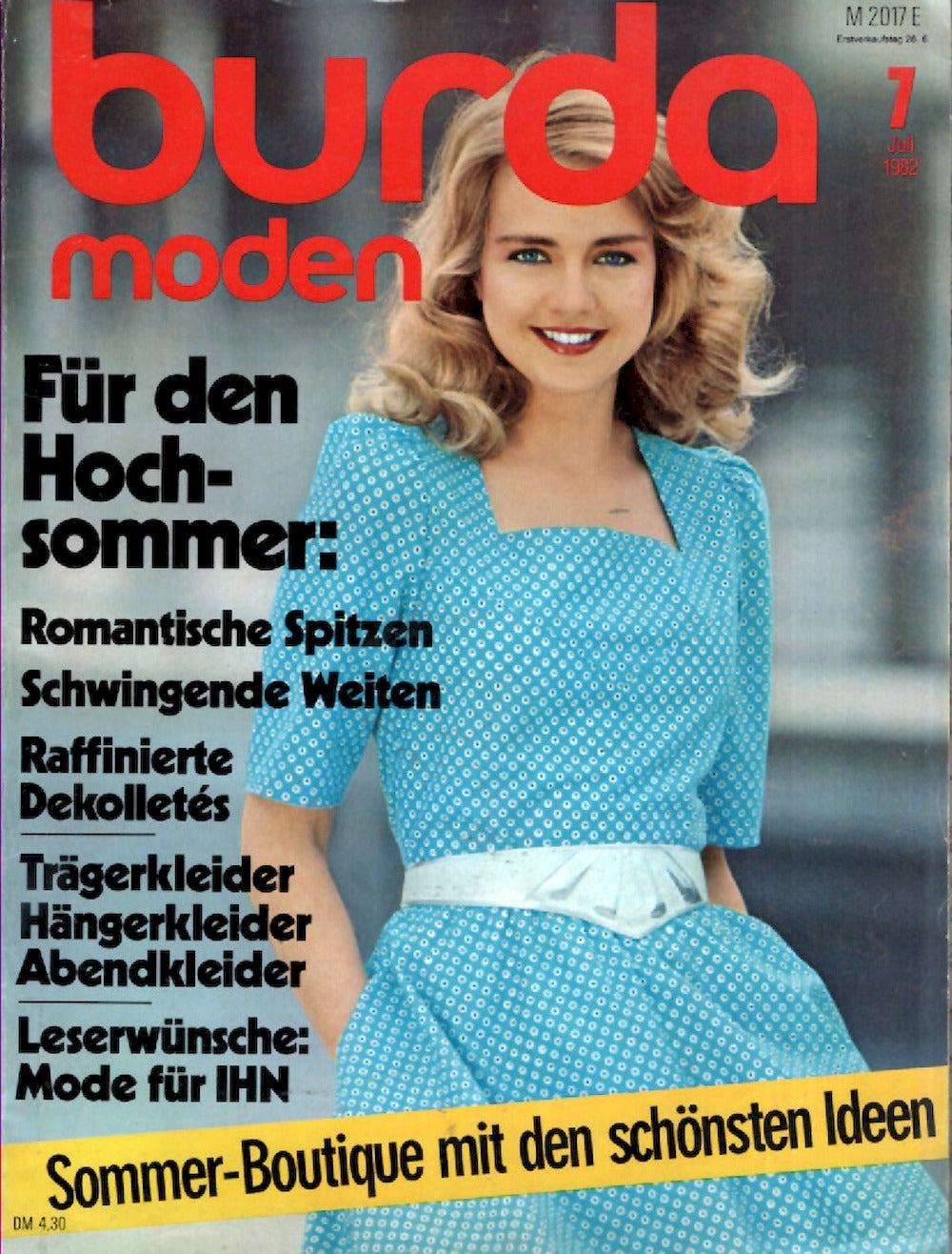 Burda Moden Magazin Deutschland 1982-07 Patterns