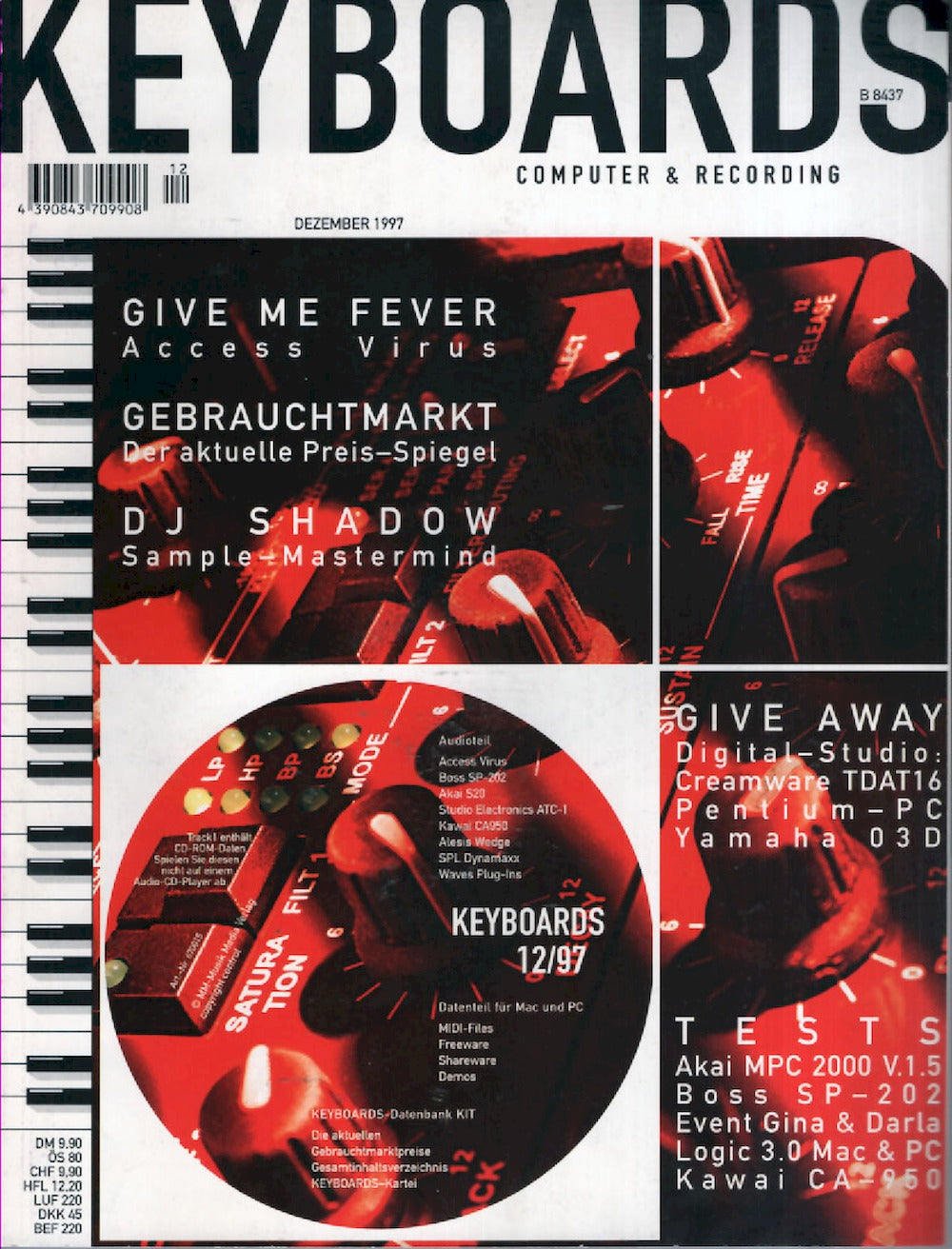 Keyboards Magazin Deutschland 1997-12 DJ Shadow