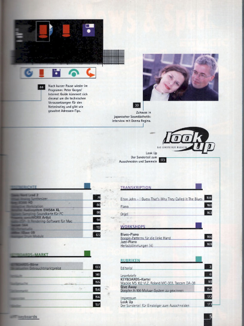 Keyboards Magazin Deutschland 1997-06 Donna Regina