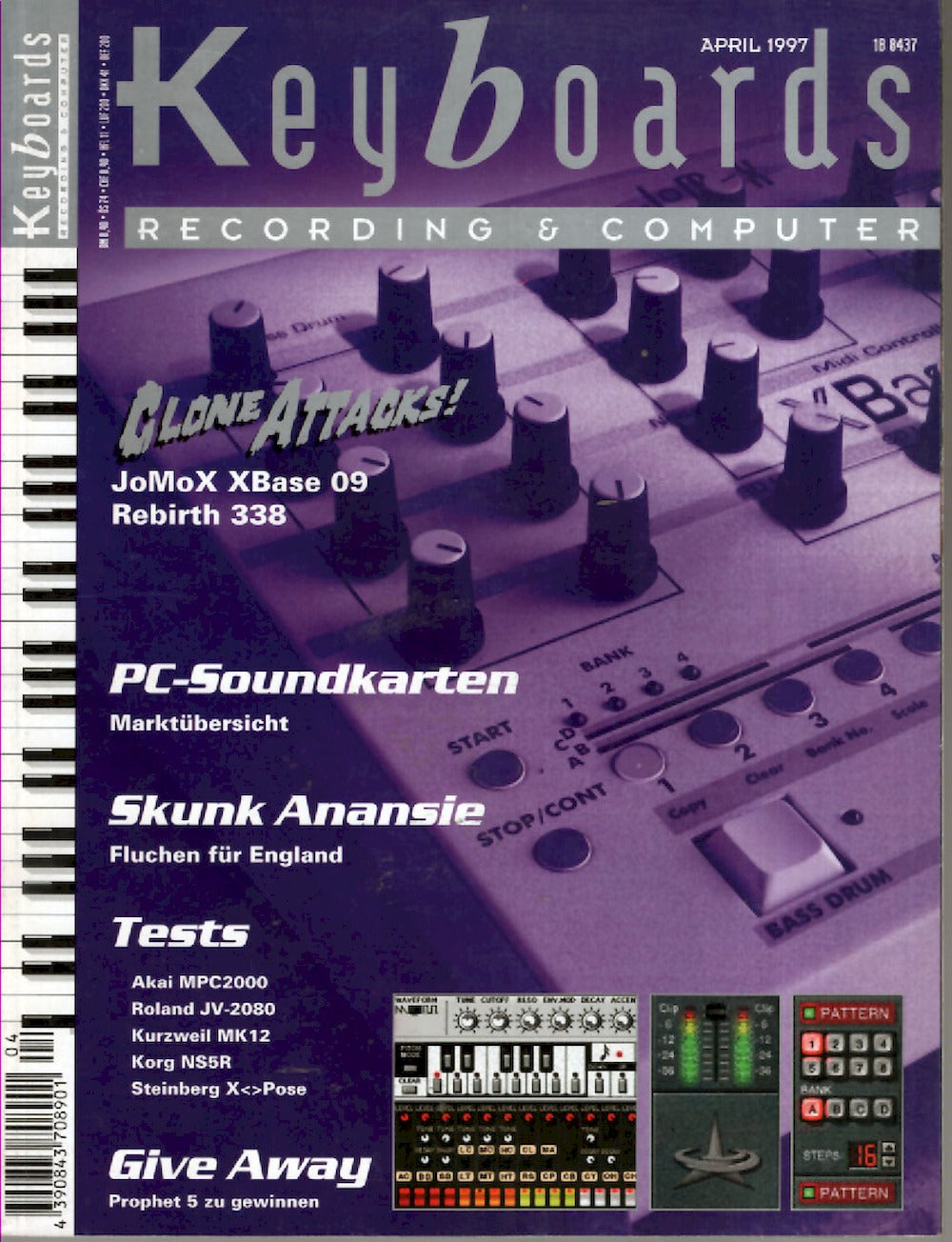Keyboards Magazin Deutschland 1997-04 Skunk Anansie