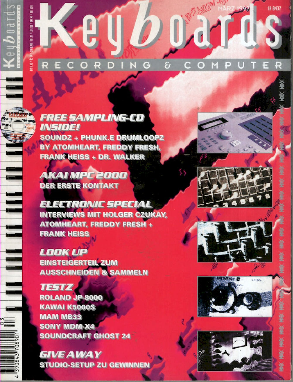 Keyboards Magazin Deutschland 1997-03 Holger Czukay Freddy Fresh Frank Heiss