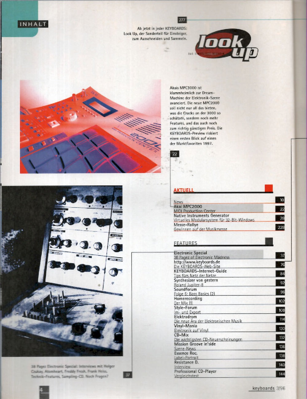 Keyboards Magazin Deutschland 1997-03 Holger Czukay Freddy Fresh Frank Heiss