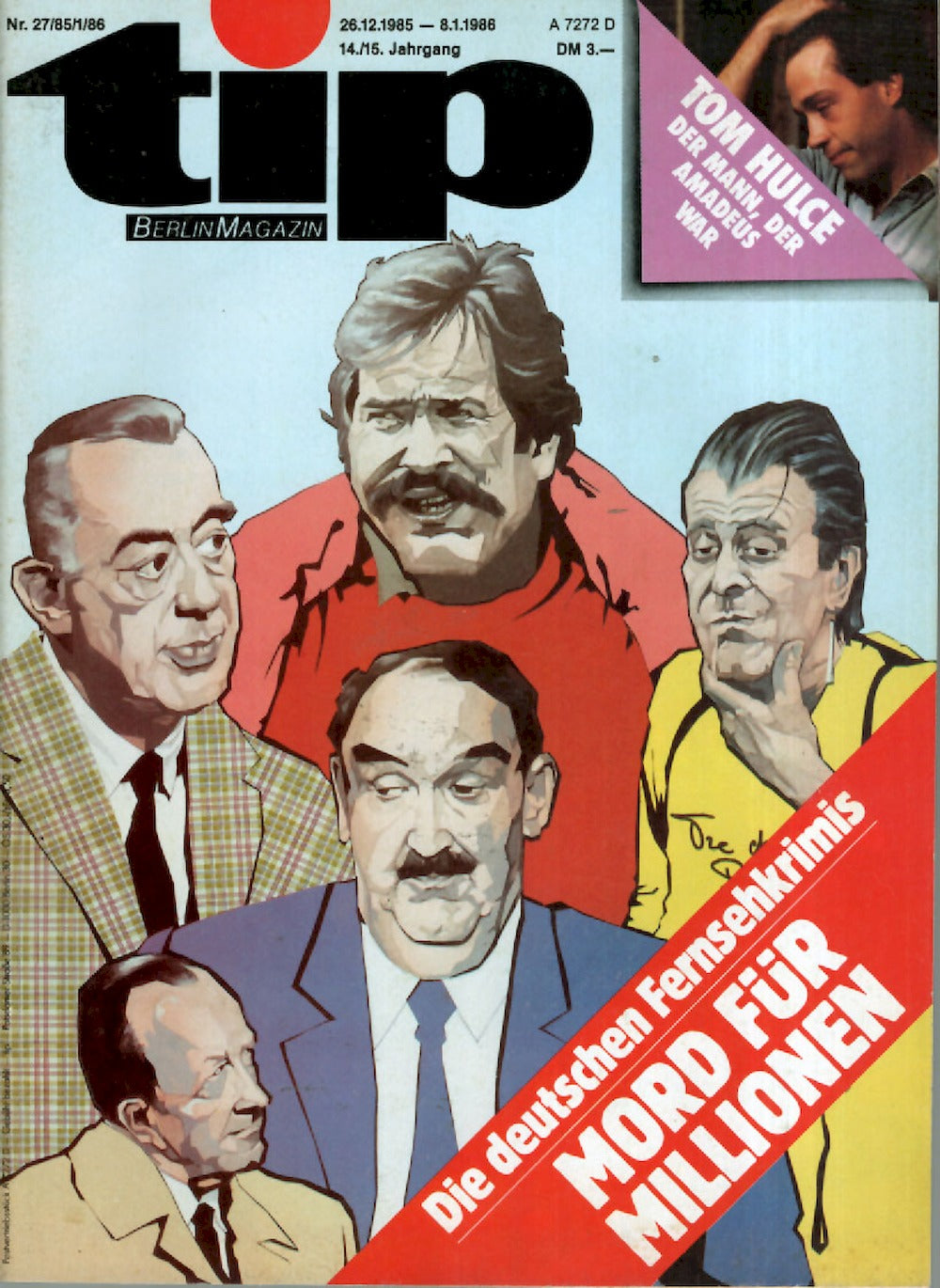 Tip Berlin Magazin Deutschland 1985-27 Tom Hulce Lou Gossett